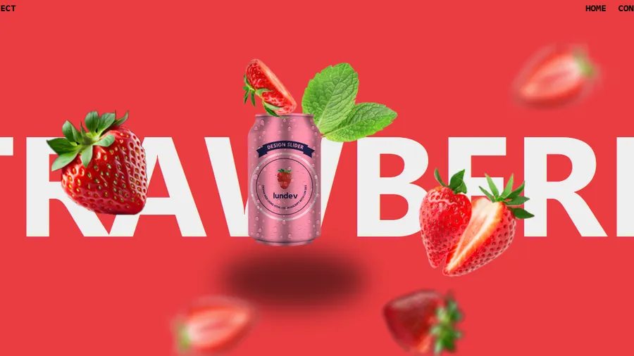 Slider fruit soda