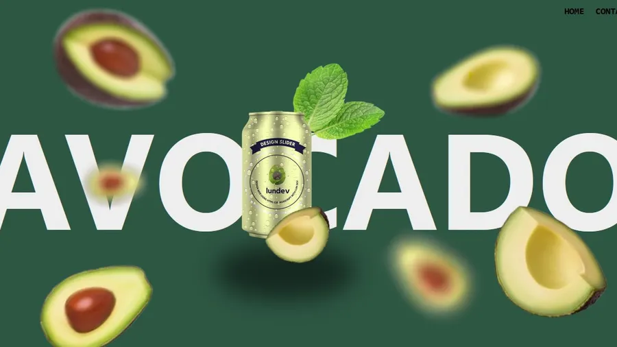 Slider fruit soda