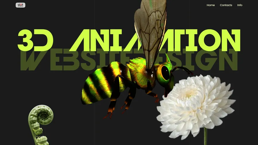3D animation scroll